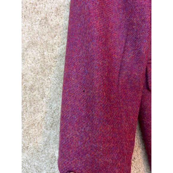NWT Talbots 100% Wool Blazer Jacket Cranberry Crest Buttons Made in USA 16 - Picture 3 of 16